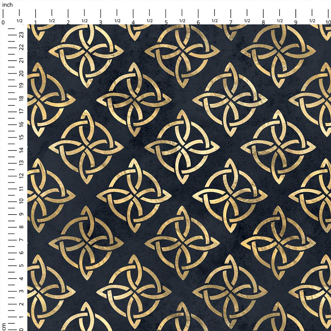 Celtic Four-Cornered Knot Fabric