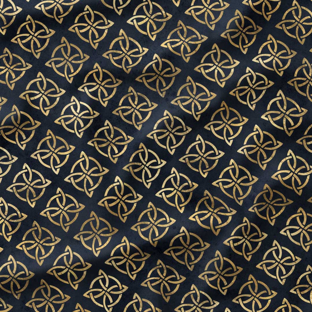 Celtic Four-Cornered Knot Fabric
