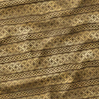Celtic Infinity Knot Gold and Brown Fabric