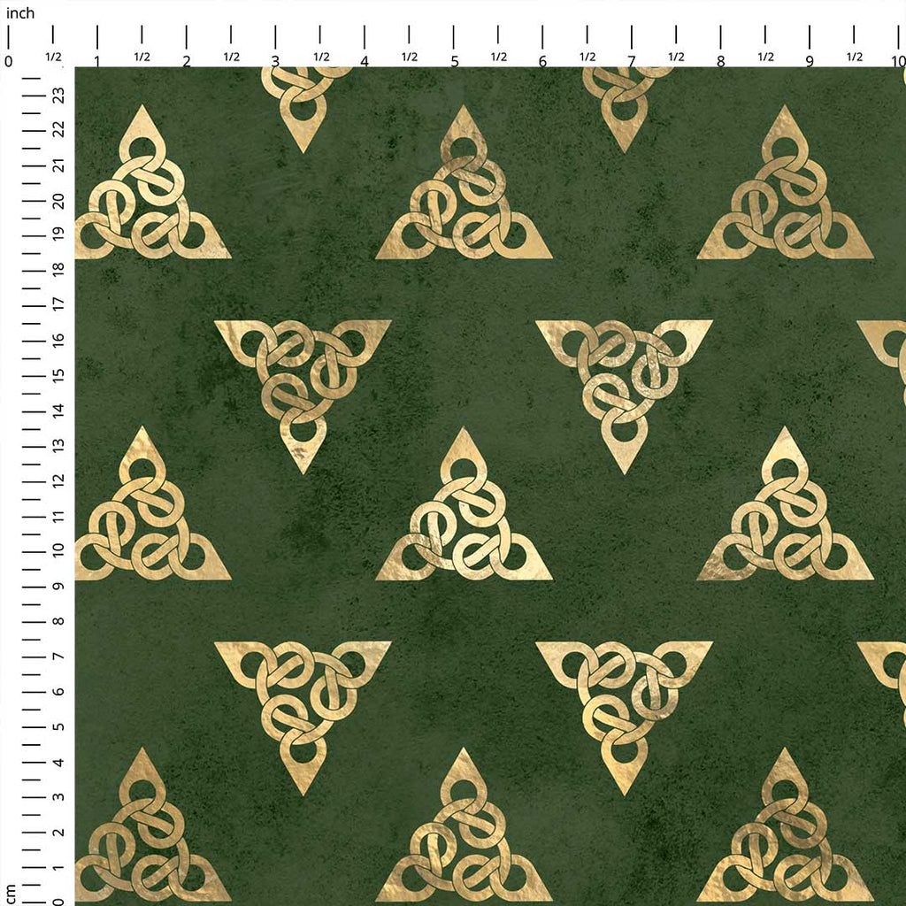 Celtic Triple Triquetra Knot Fabric