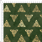 Celtic Triple Triquetra Knot Fabric