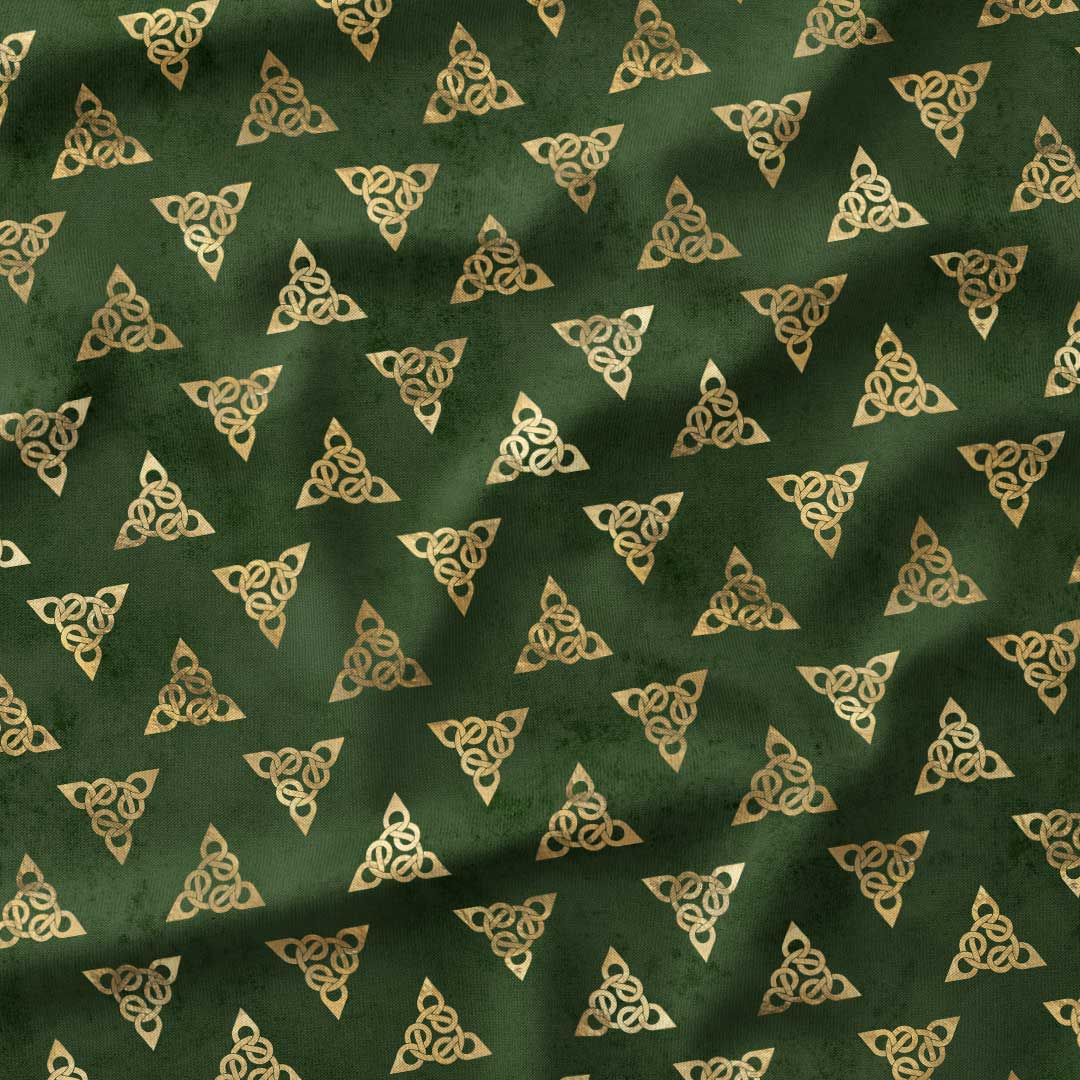 Celtic Triple Triquetra Knot Fabric