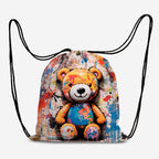 TOTE Charlie Graffiti Teddy Fabric Bag Panel
