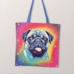 TOTE Cheeky Pug Watercolour Fabric Bag Panel TP-128