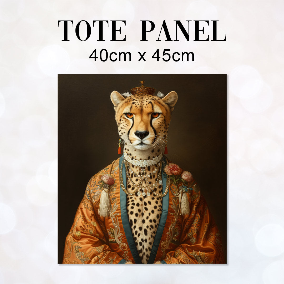 TOTE Fabric Bag Panel Cheetah Empress TP-278