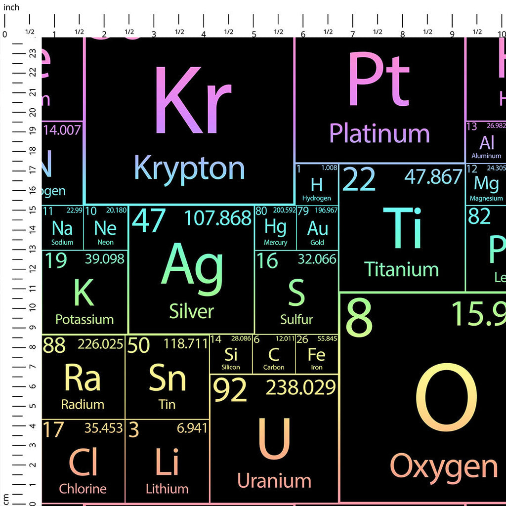 Chemistry Elements Fabric