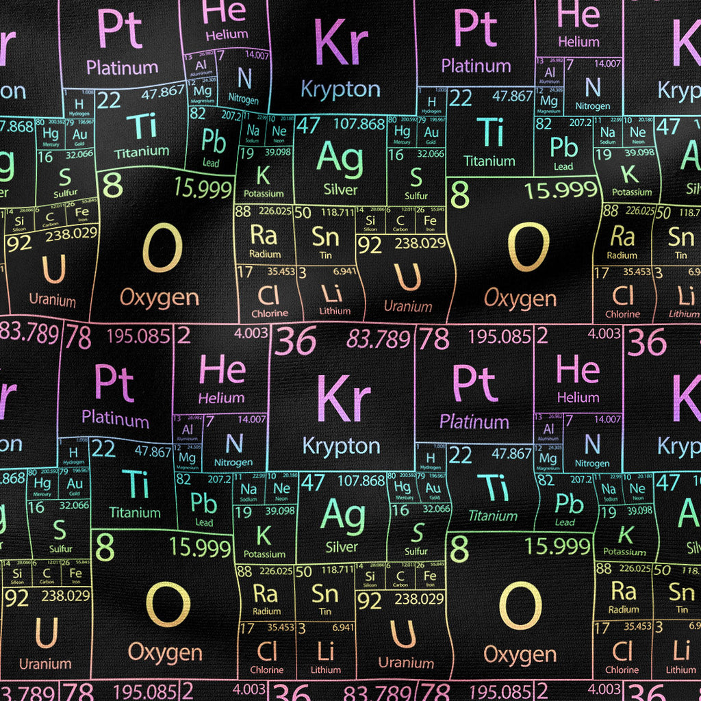 Chemistry Elements Fabric