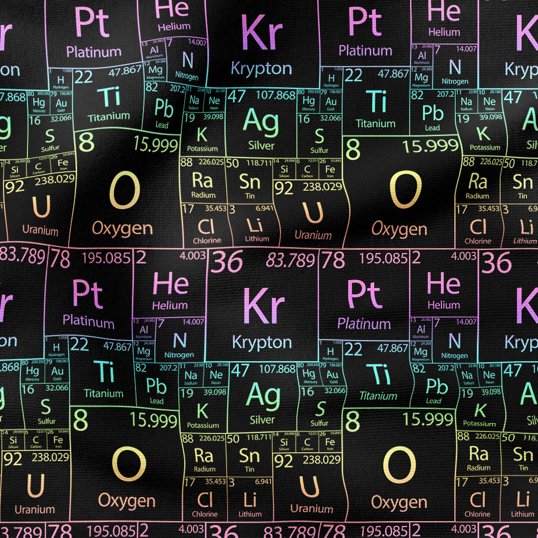 Chemistry Elements Fabric