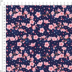 Cherry Blossom Navy Fabric