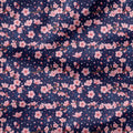 Cherry Blossom Navy Fabric