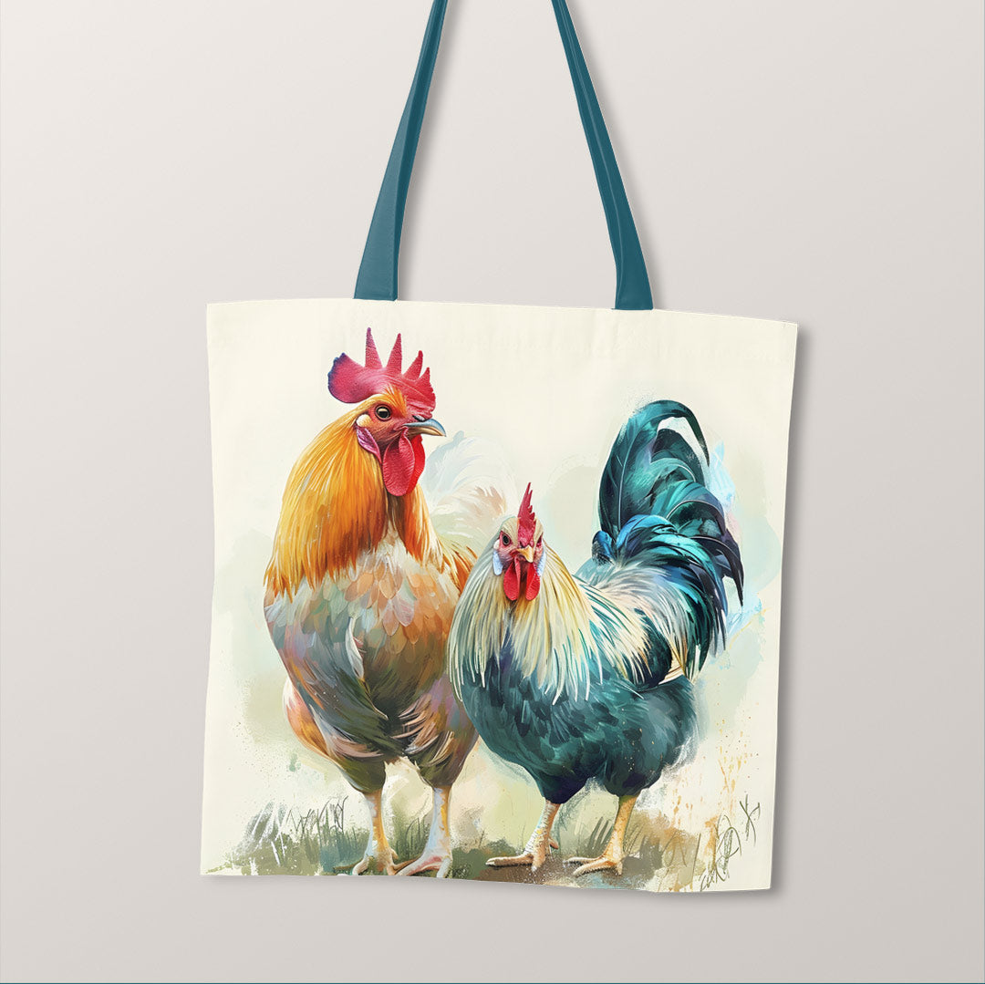 TOTE Chickens Fabric Bag Panel TP-168