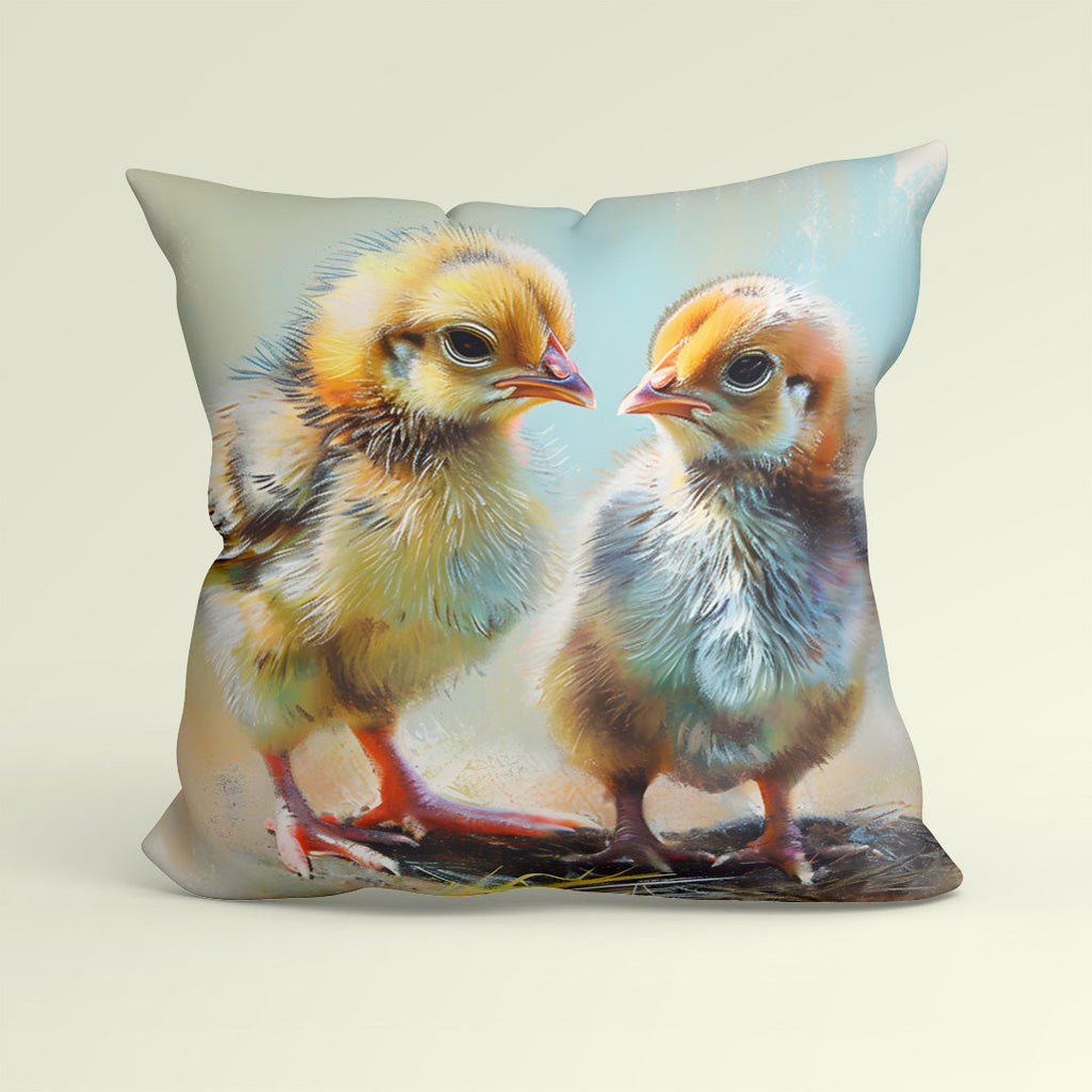 CUSHION Fabric Panel Chicks CP-117