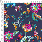 Chintz Navy Floral Fabric