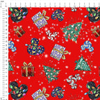 Christmas Red Fabric