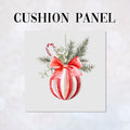 CUSHION Panel Christmas Bauble 1 Grey CP-759