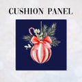 CUSHION Panel Christmas Bauble 1 Navy CP-760