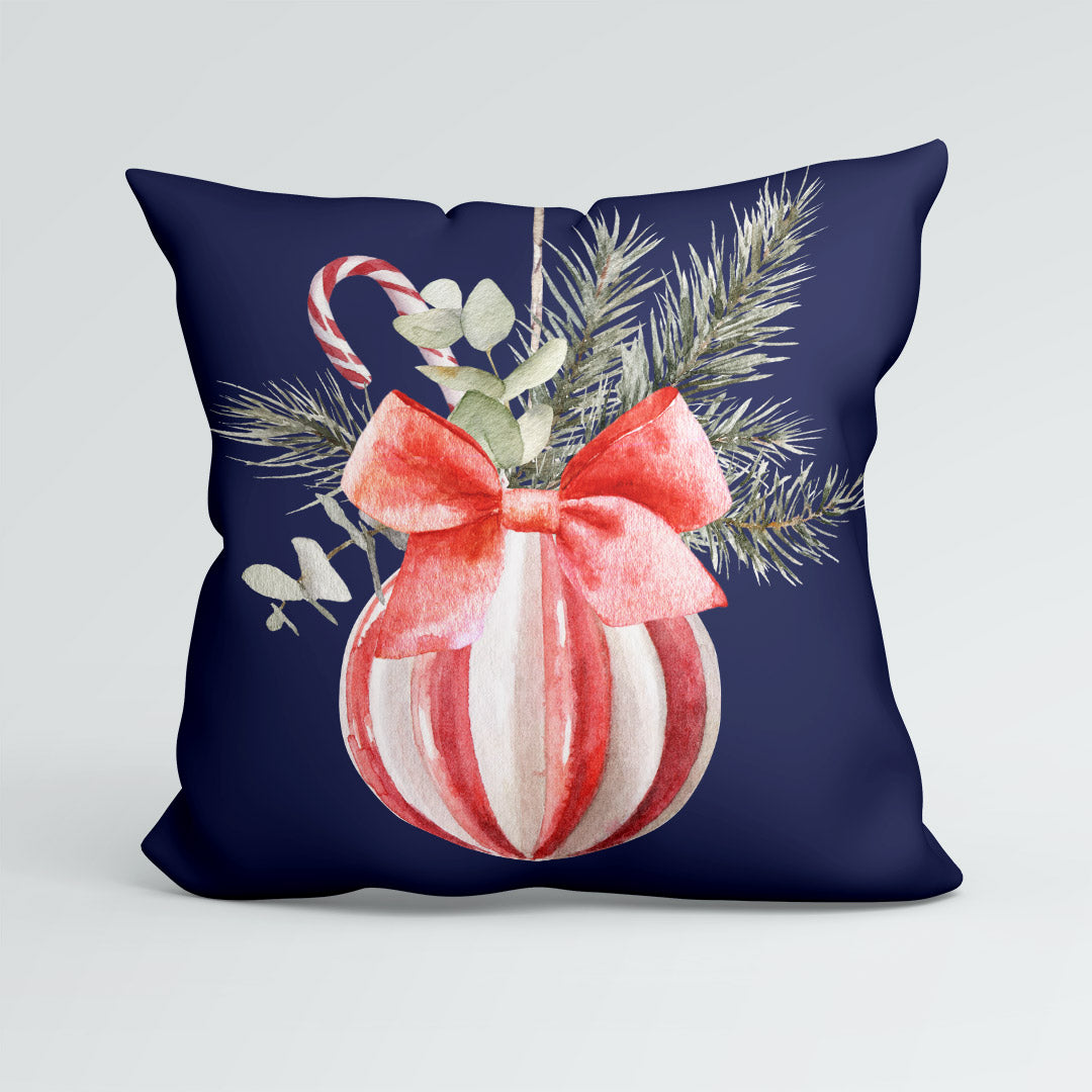 CUSHION Panel Christmas Bauble 1 Navy CP-760