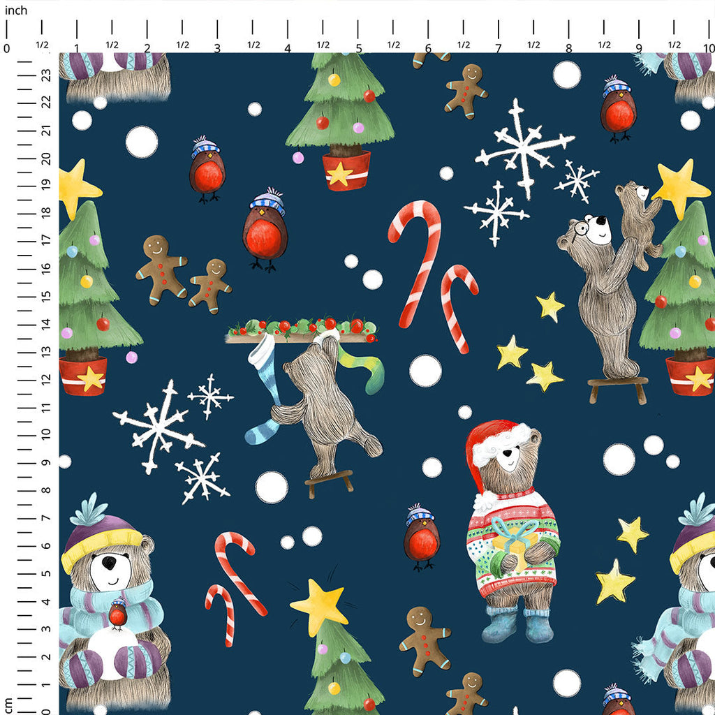 Christmas Bears Fabric