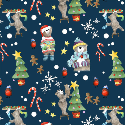 Christmas Bears Fabric