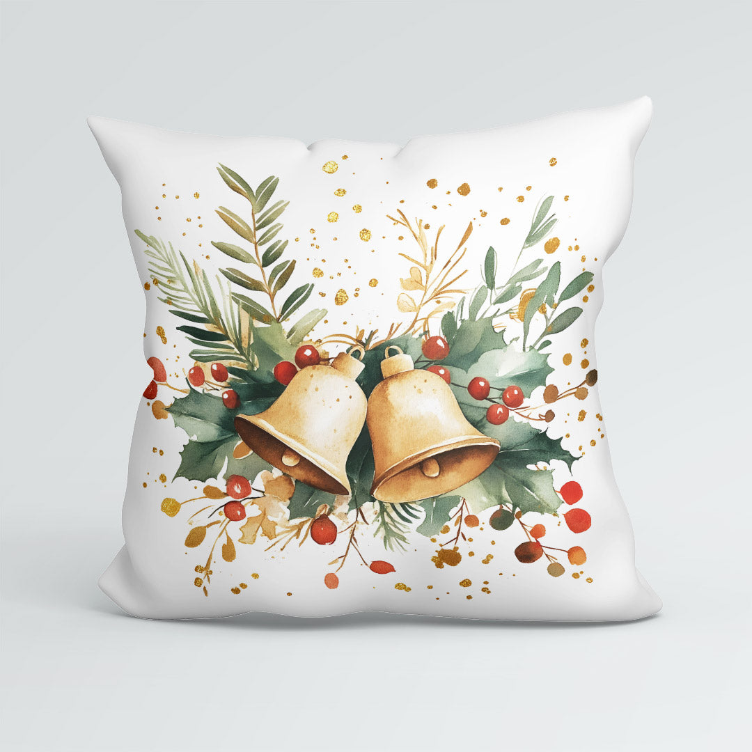 CUSHION Panel Christmas Bells White CP-765