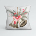 CUSHION Panel Christmas Bells Grey CP-763