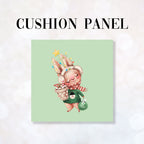 CUSHION Fabric Panel Christmas Bunny CP-1203