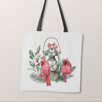 TOTE Panel Christmas Cardinals Lantern Grey TP-815