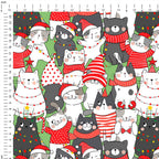 Christmas Cats Fabric