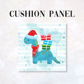CUSHION Fabric Panel Christmas Dino CP-1207