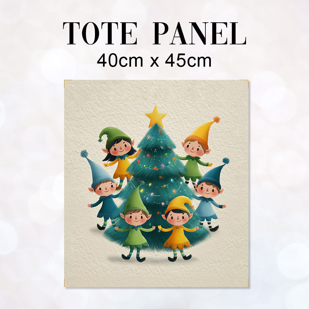 TOTE Panel Christmas Elves 2 TP-820