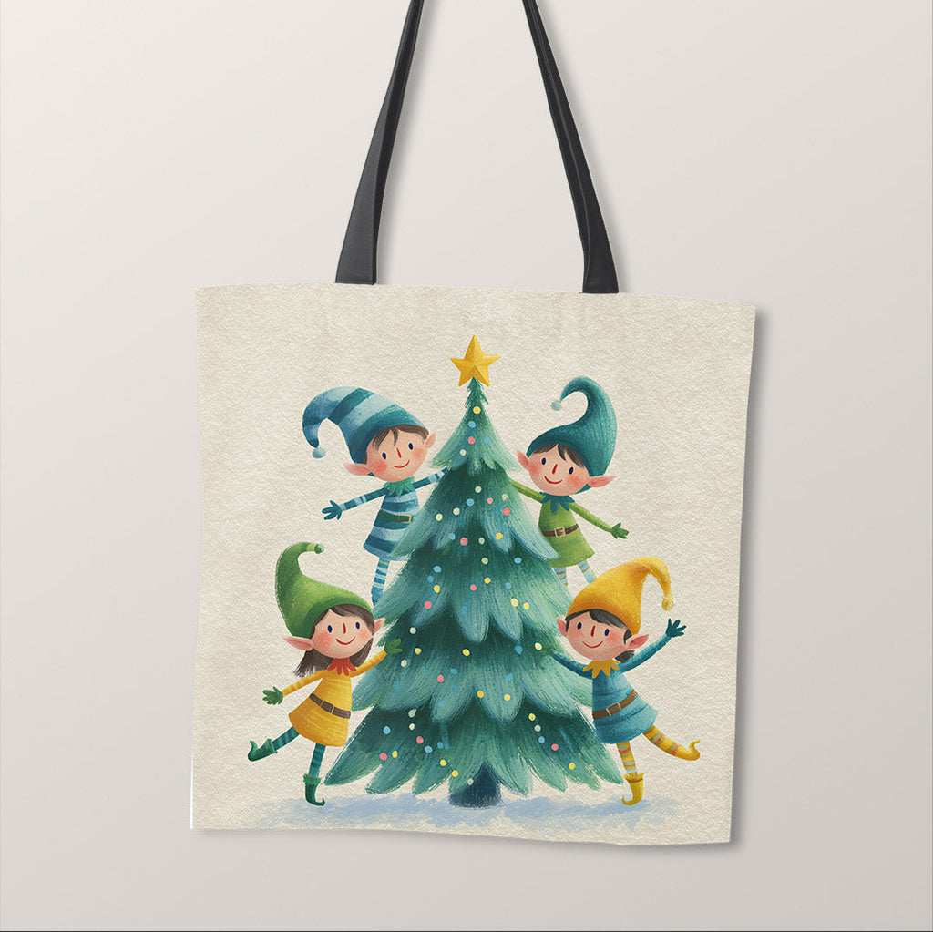 TOTE Panel Christmas Elves TP-822