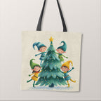 TOTE Panel Christmas Elves TP-822