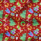 Christmas Eve Red Fabric