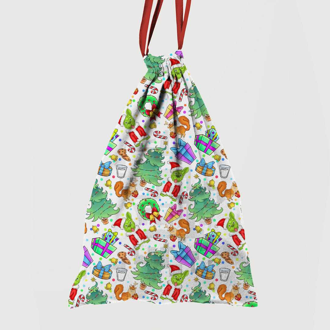 Christmas Eve White Fabric