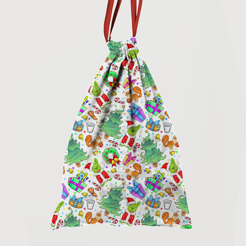 Christmas Eve White Fabric