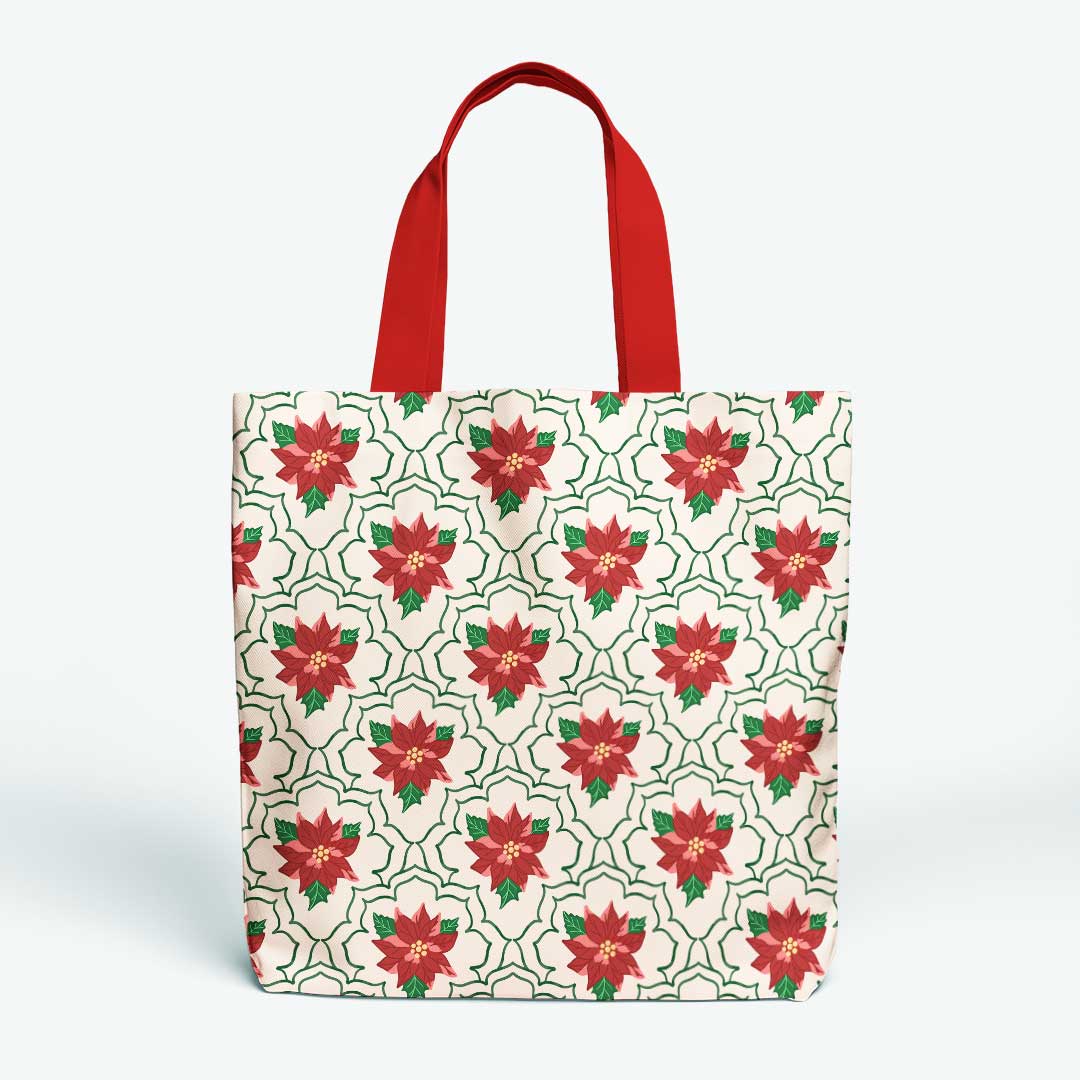 Christmas Flowers Fabric