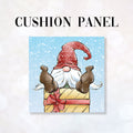 CUSHION Fabric Panel Christmas Gnome CP-1209