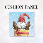 CUSHION Fabric Panel Christmas Gnome CP-1209