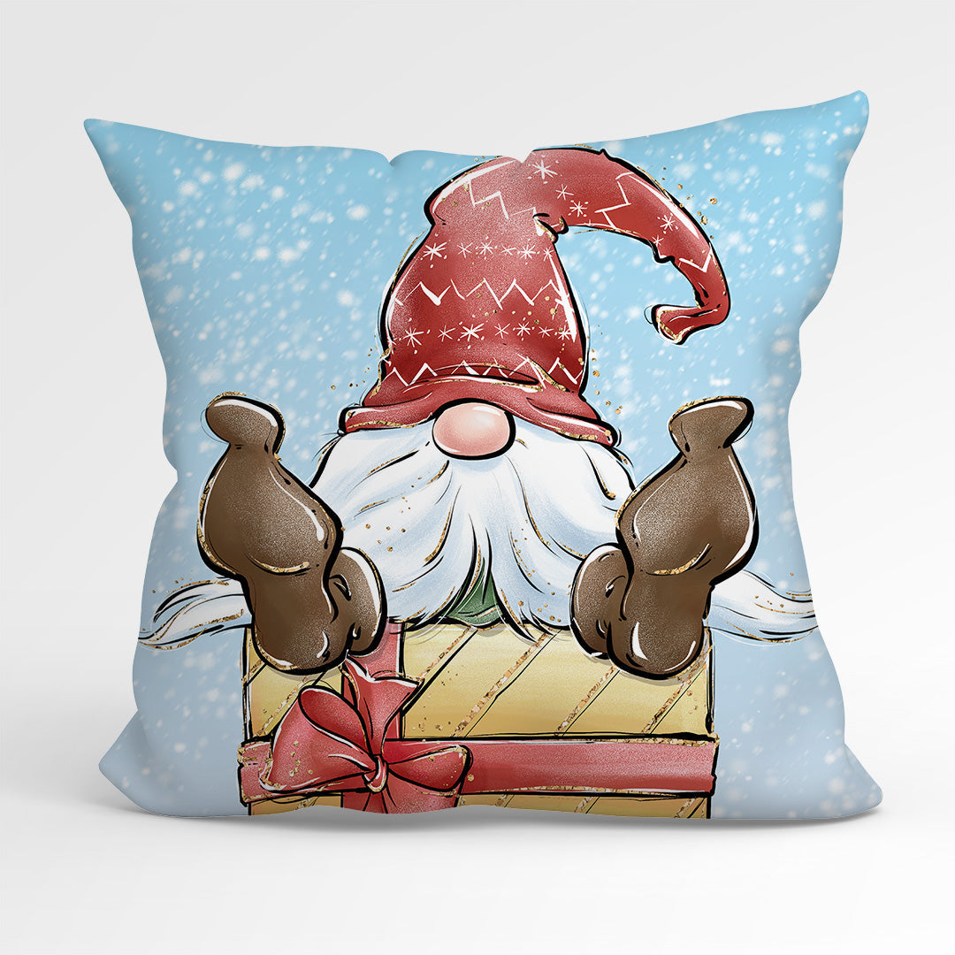 CUSHION Fabric Panel Christmas Gnome CP-1209