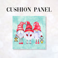 CUSHION Fabric Panel Christmas Gnomes CP-1211