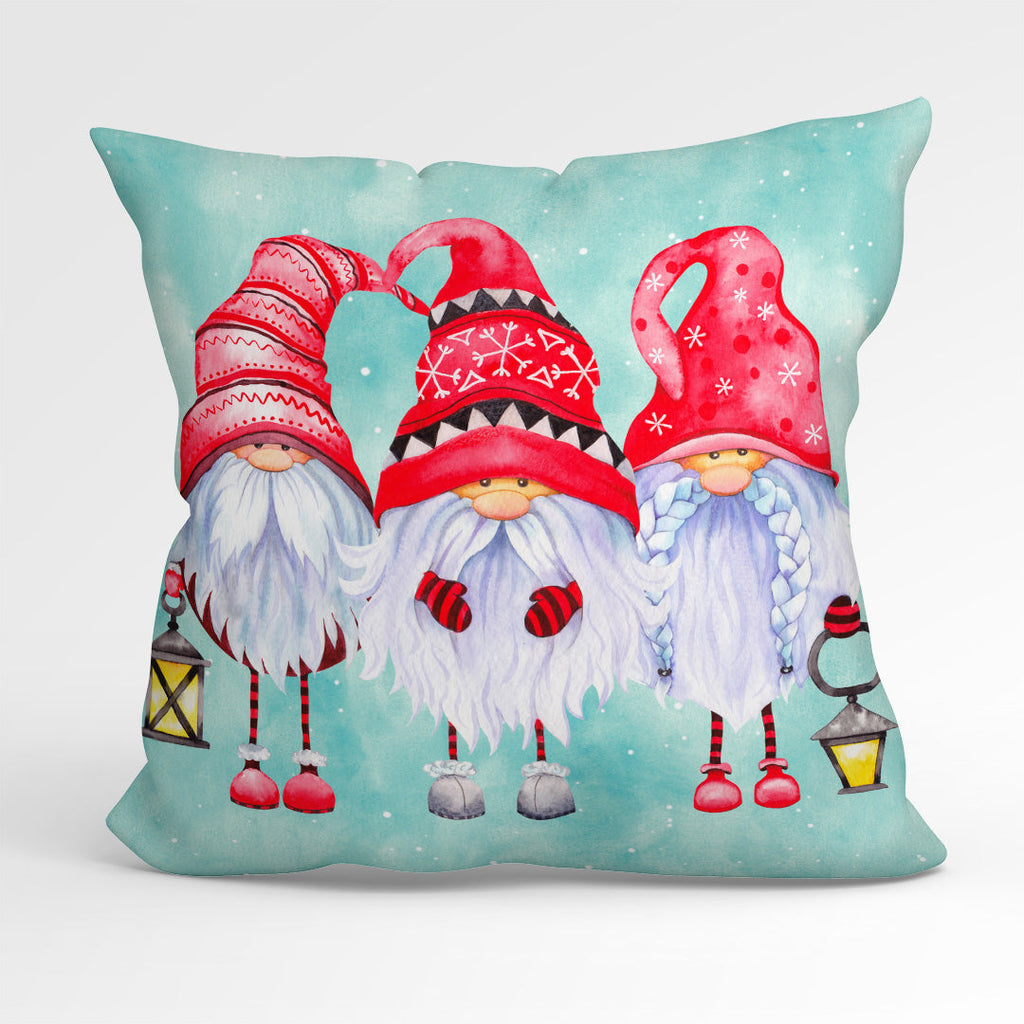 CUSHION Fabric Panel Christmas Gnomes CP-1211