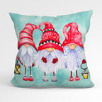 CUSHION Fabric Panel Christmas Gnomes CP-1211