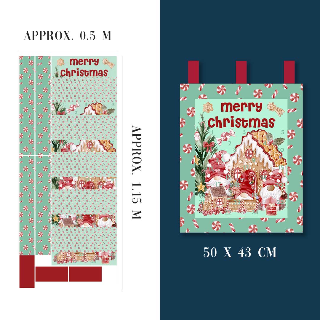 Christmas Gnomes Advent Calendar Panel Set