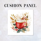 CUSHION Panel Christmas Hot Cocoa CP-783
