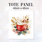 TOTE Panel Christmas Hot Cocoa TP-828