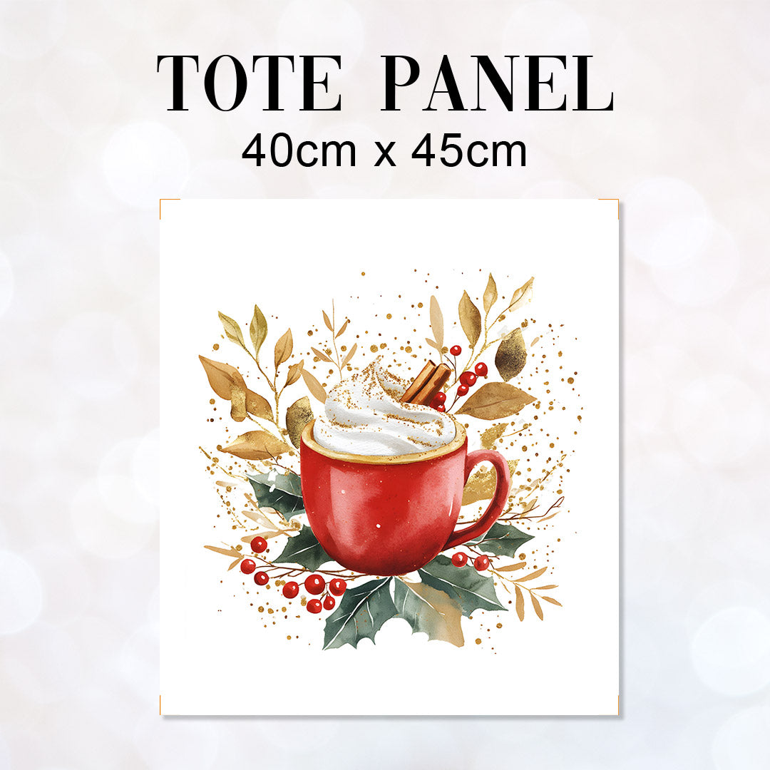 TOTE Panel Christmas Hot Cocoa TP-828