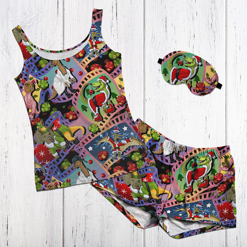 Christmas Movie Dinos Fabric