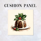 CUSHION Panel Christmas Pudding CP-787