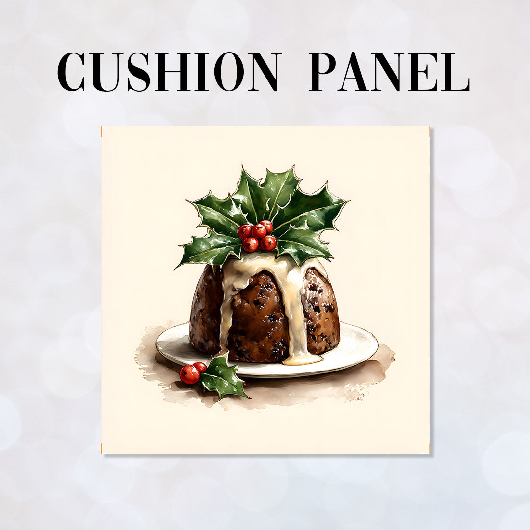 CUSHION Panel Christmas Pudding CP-787