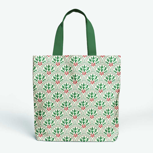 Christmas Scalloped Mistletoe Fabric